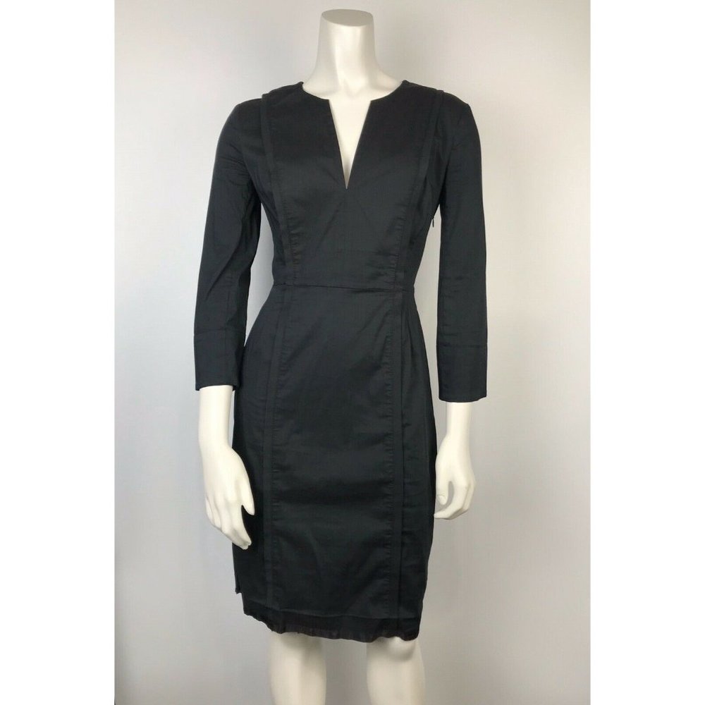 BCBG Maxazria Womens Dress 3/4 Sleeve V Neck Caree